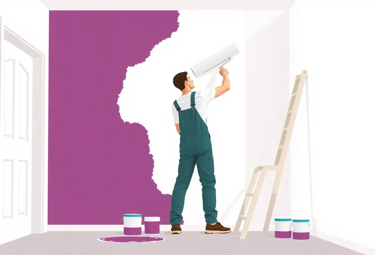 Peintre Chantepie 35135 en intervention sur un chantier